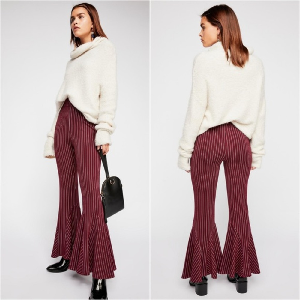 FREE PEOPLE Mari Ponte float on flare pant Sz 10